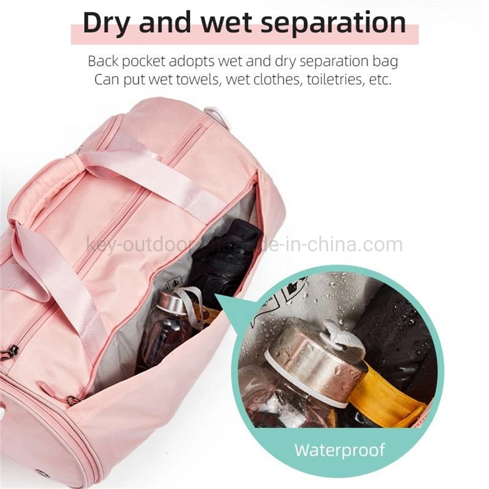 Gym Backpack Bag Women with Wet Pocket Shoes Compartment, Sports Travel Duffel Bag Training Handle Shoulder Yoga Bag