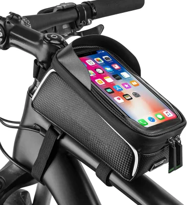 Waterproof Bike Phone Mount Top Tube Bag Phone Case Holder Cycling Pouch Bike Phone Front Frame Bag Bicycle Bag