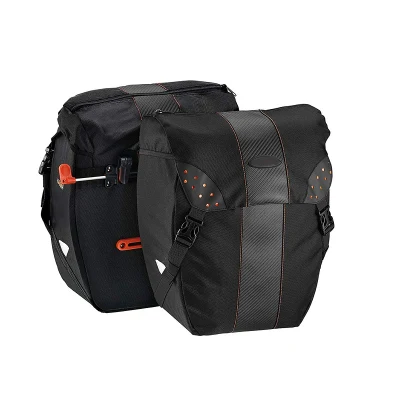 Bicycle Bag Pakrak Clip-on Quick-Release Pannier All Weather with Rain Cover