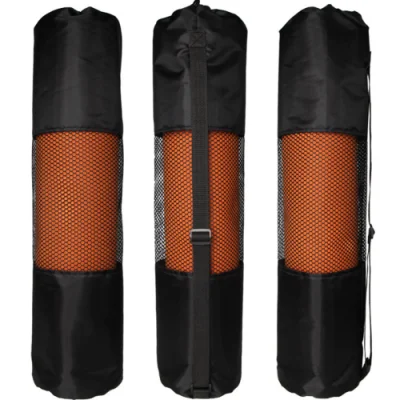 Portable Yoga Mat Bag Carry Mesh Bag with Adjustable Shoulder Strap